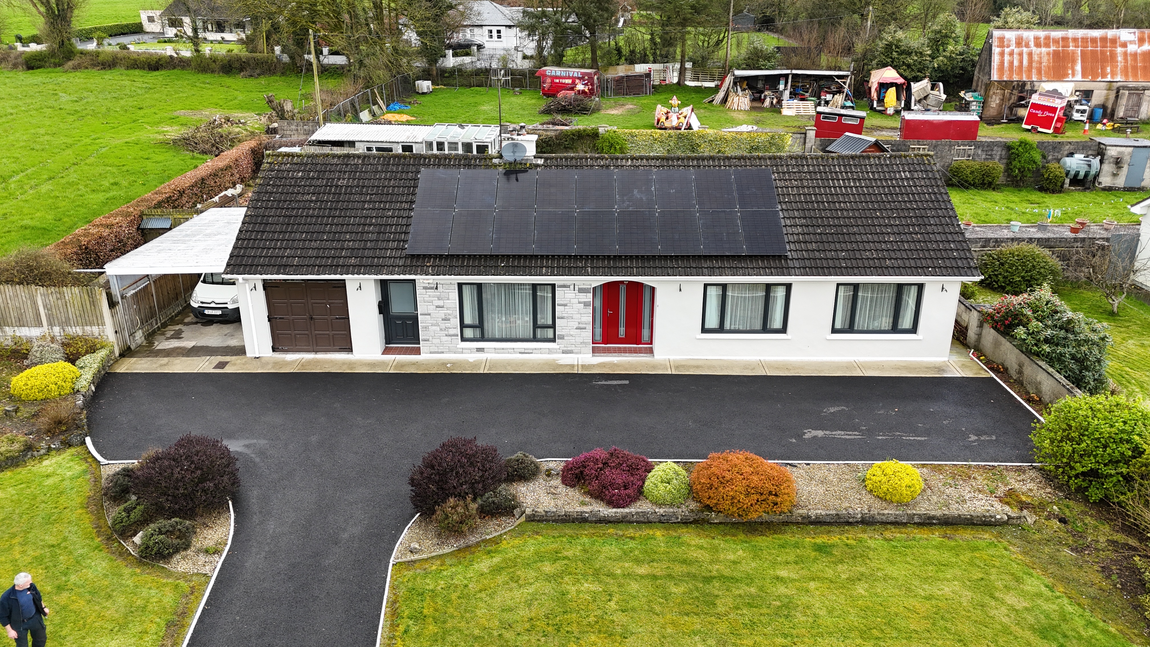 Bungalow solar install Mayo
