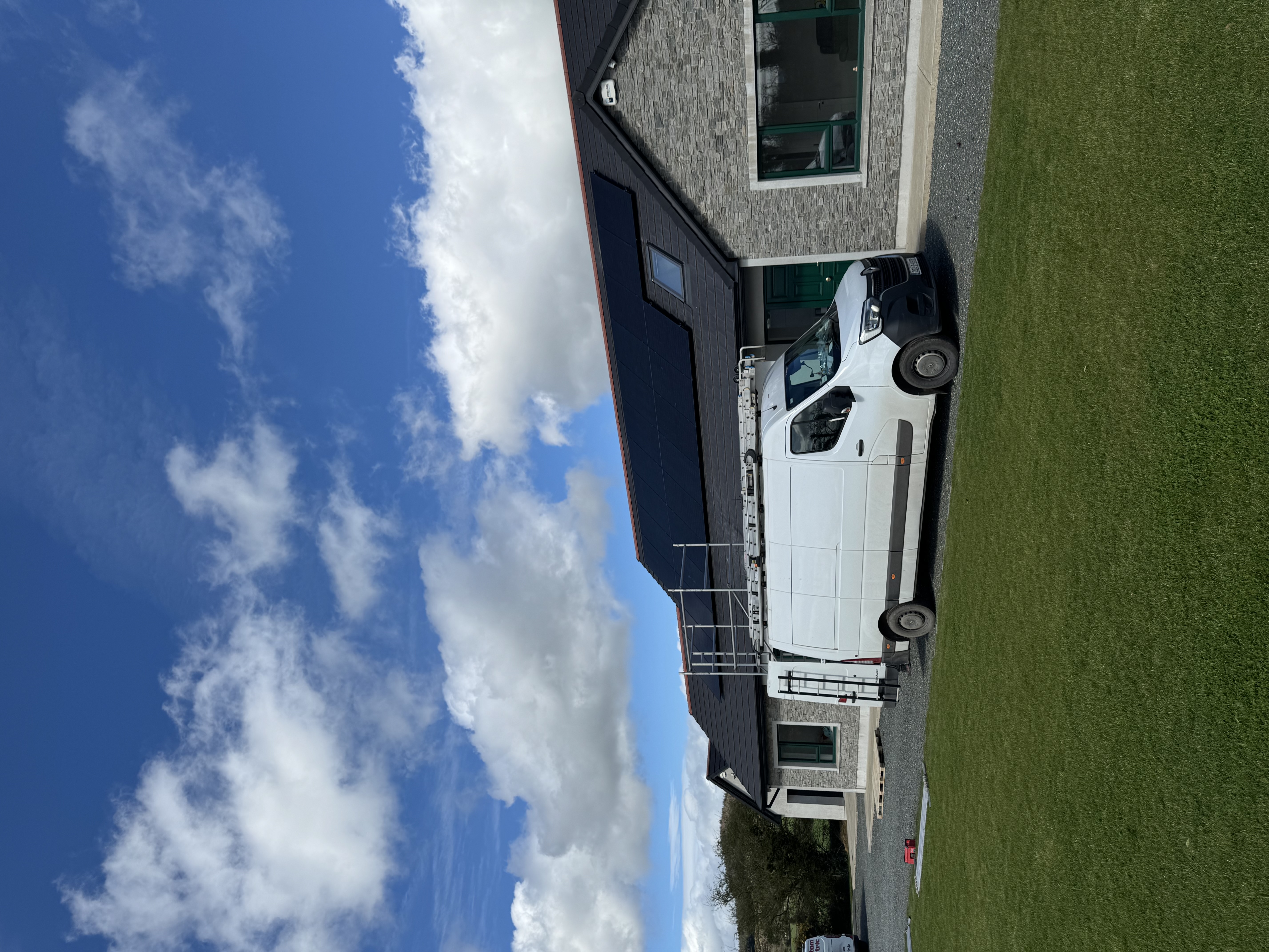 New build bungalow solar install Mayo