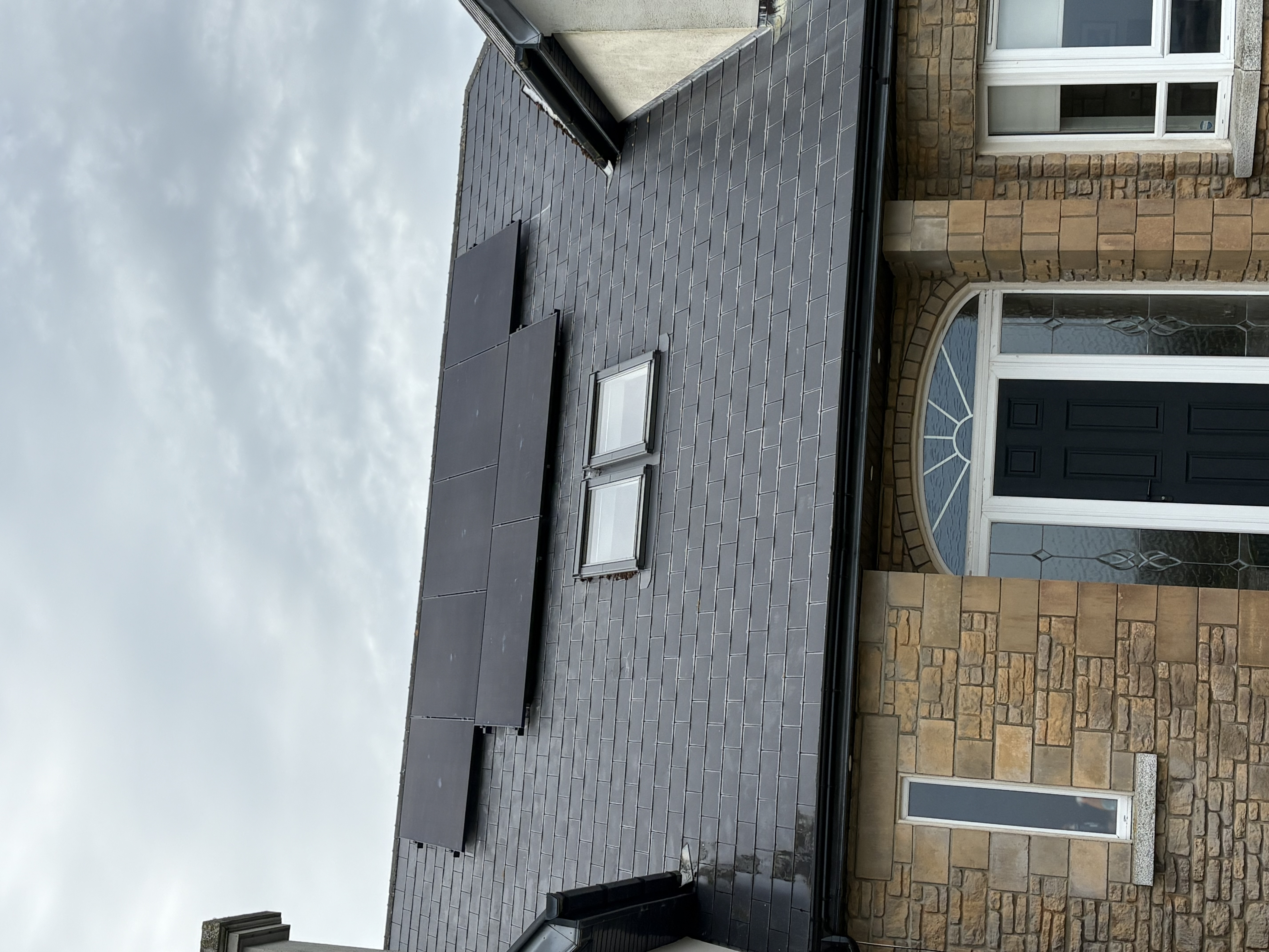 New build bungalow solar install Mayo